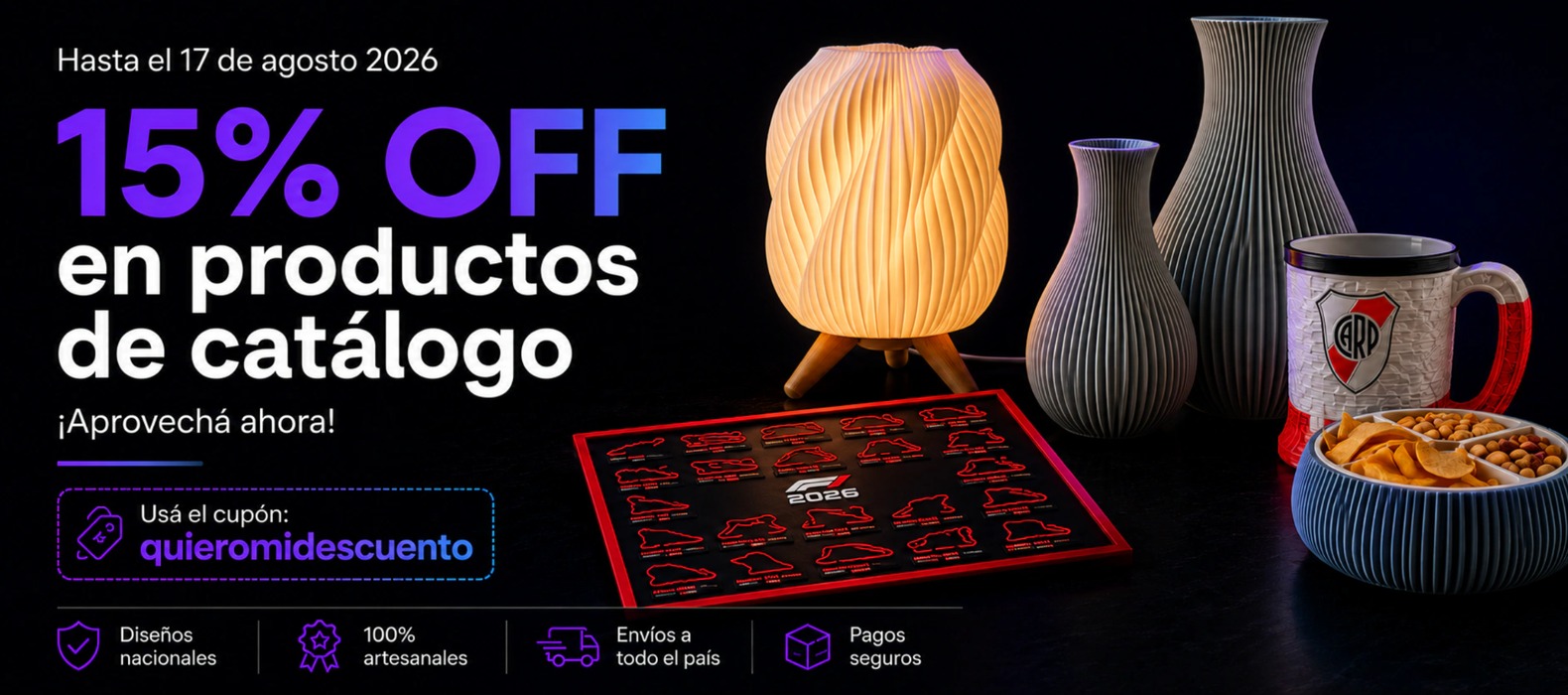 15% OFF en productos de catálogo
